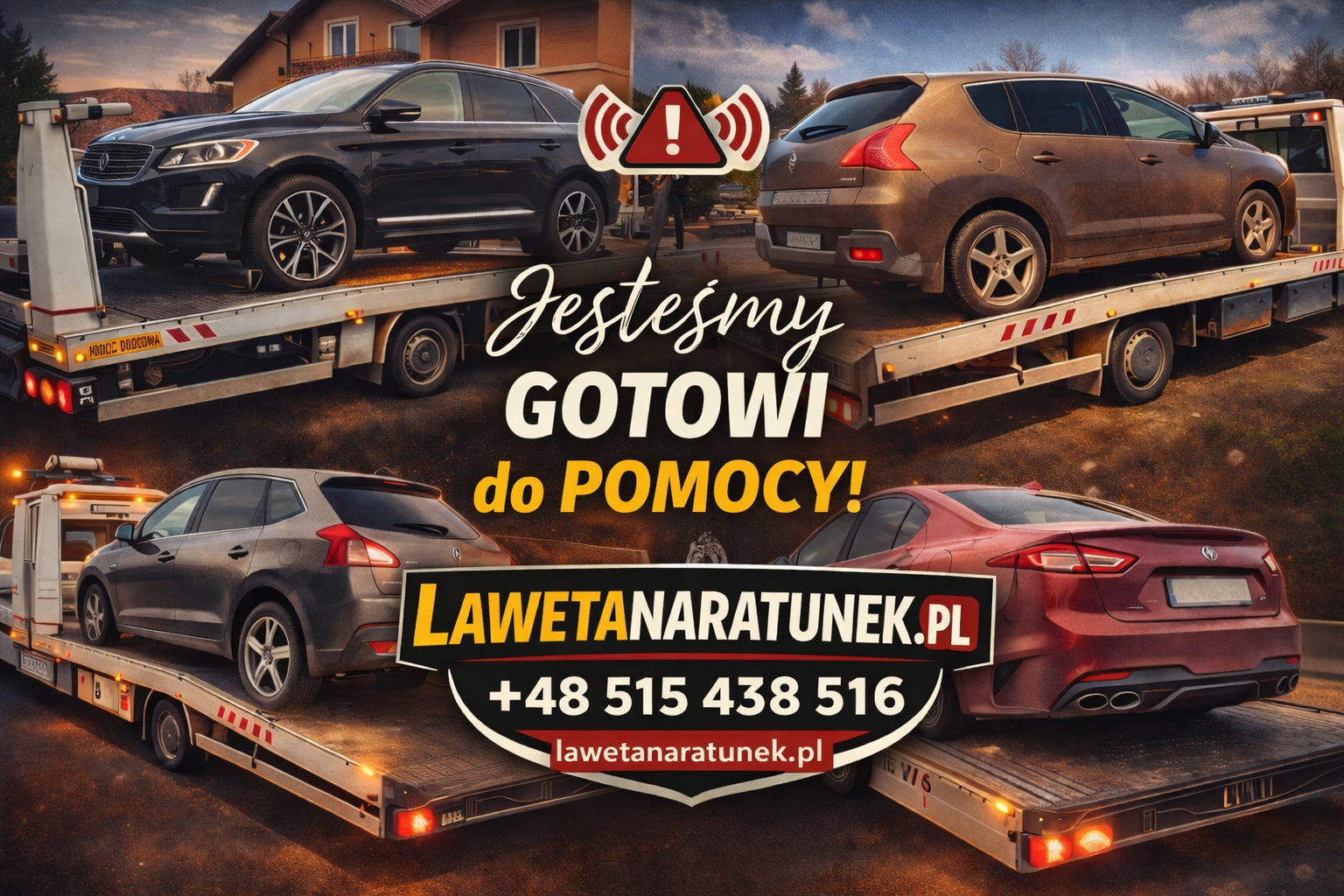 Pomoc Drogowa – Laweta A4 i S19, Całodobowa Pomoc 24/7