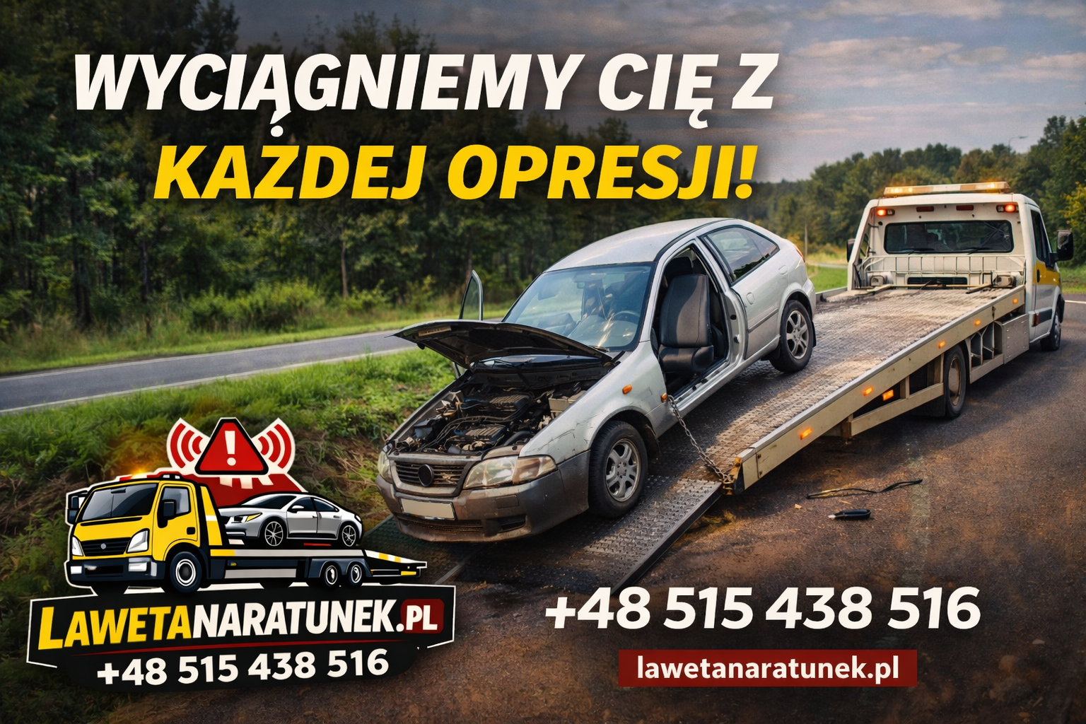 Laweta – Szybka Pomoc Drogowa A4 i S19 24/7 w Sieniawa